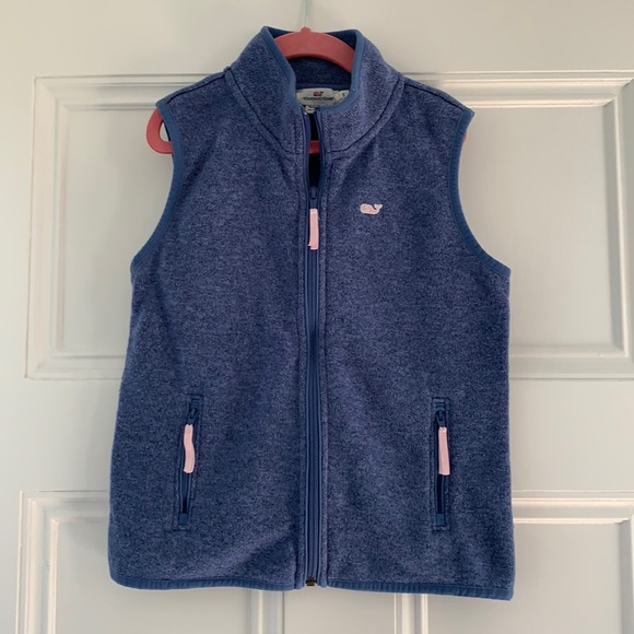 Girls Vineyard Vines fleece vest size 7-8 - Picture 1 of 3